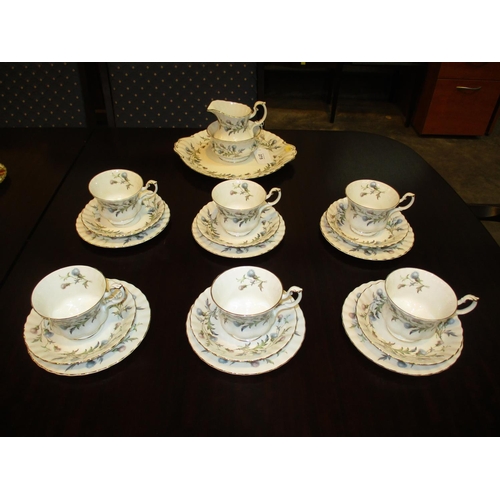 275 - Royal Albert Brigadoon 21 Piece Tea Set