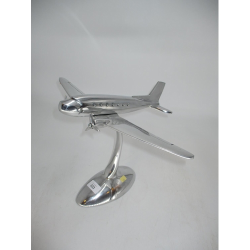 333 - Metal Model of an Aeroplane, 29cm high