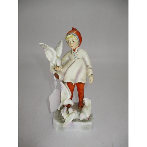 341 - Royal Worcester Figure of November, by Doughty, 3418, 19cm