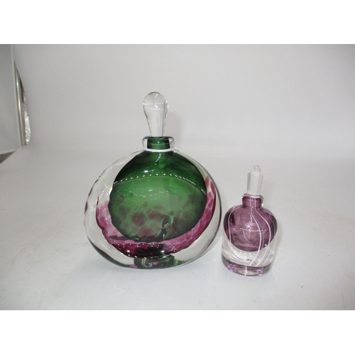 350 - Jane Charles and Glass Works Scent Bottles (2)