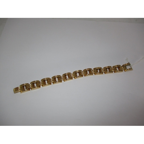 373 - Continental Yellow Metal Bracelet, indistinctly hallmarked, 32g