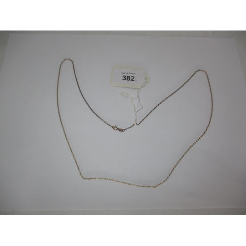 382 - 585 Gold Necklace, 3.3g