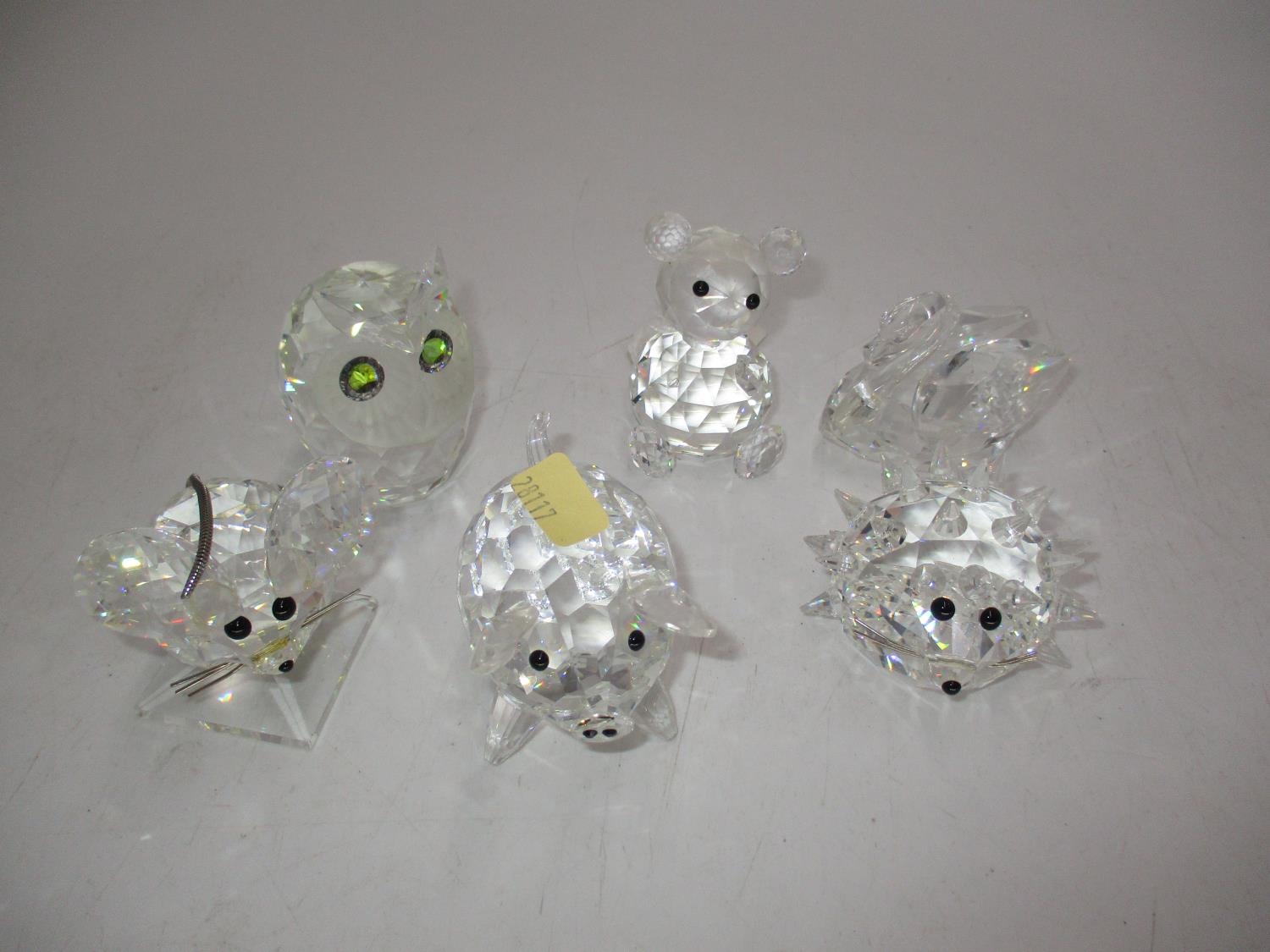 Six Swarovski Crystal Animals