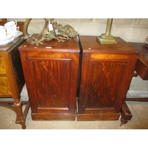 690 - Pair of Mahogany Bedside Cabinets, 45cm