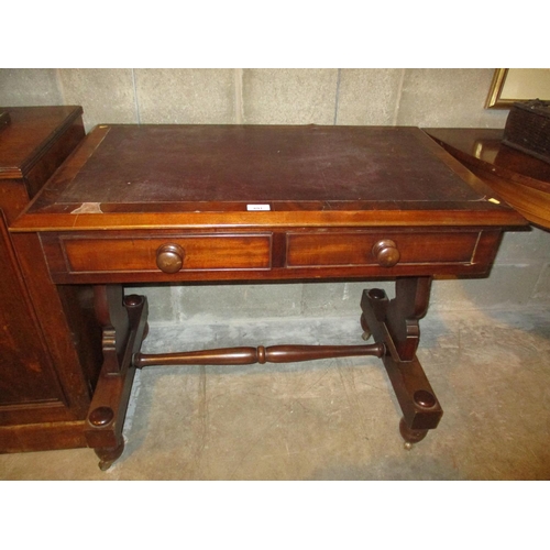 691 - 19th Century Mahogany Writing Table, 89x56cm