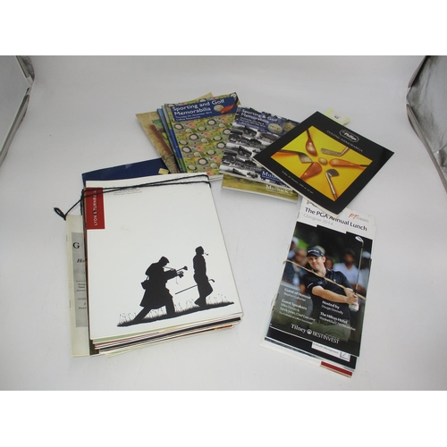 62 - Golf Auction Catalogues etc