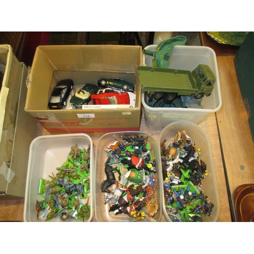 116 - Dinky and Other Military Vehicles, Cars, Soldiers etc