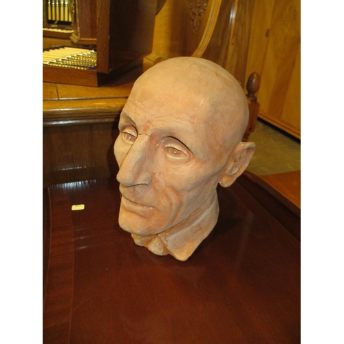 159 - Terracotta Pottery Head, 24cm