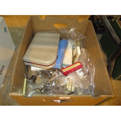 88 - Box of Silver Plate and Other Cutlery