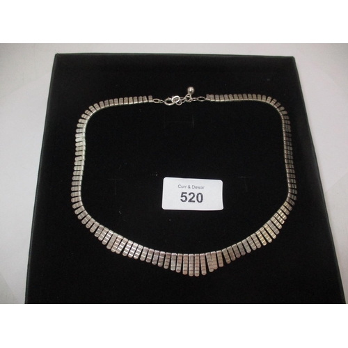 520 - Silver Collar Necklace