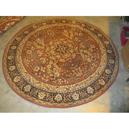 534 - Traditional Border Pattern Rug, 200cm