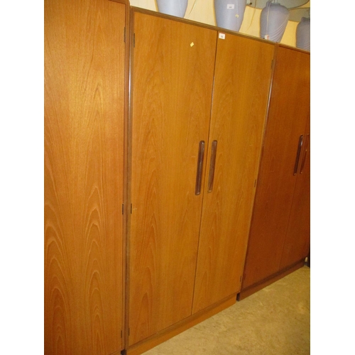 590 - G Plan Teak 2 Door Wardrobe, 91cm