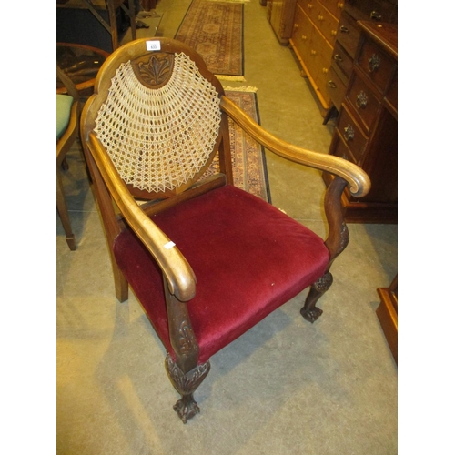 633 - 1930's Bergere Back Arm Chair