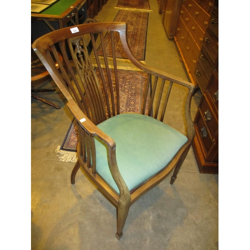 634 - 1920's Mahogany Occasional Arm Chair