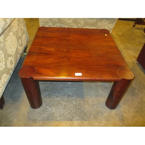 647 - Rosewood Coffee Table, 69x69cm