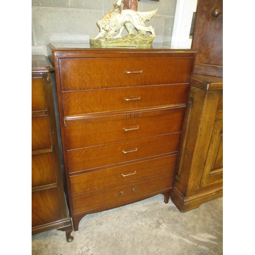 733 - Oak Chest of 6 Drawers, 80cm