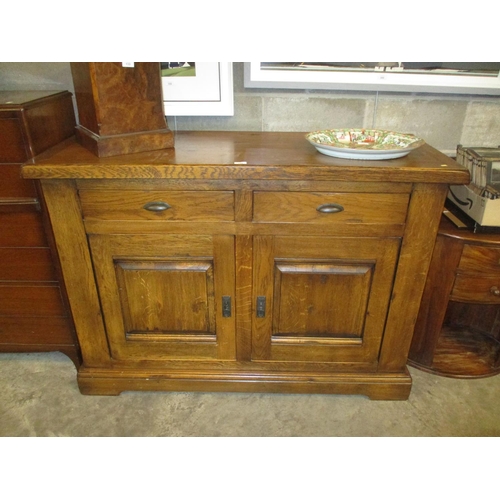 734 - Modern Solid Oak Sideboard, 143cm