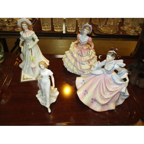 292 - Four Royal Doulton Figures, Jacqueline HN3689, Hannah HN3369, Rebecca HN2805, Friendship HN3491