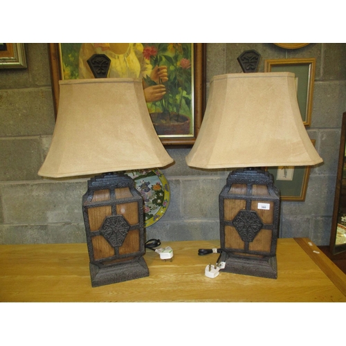 360 - Pair of Chinese Design Lamps