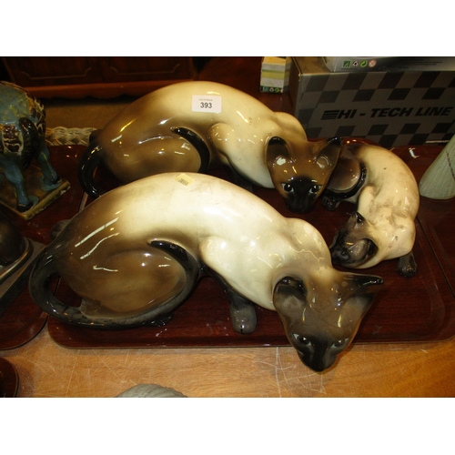 393 - Three Siamese Cats