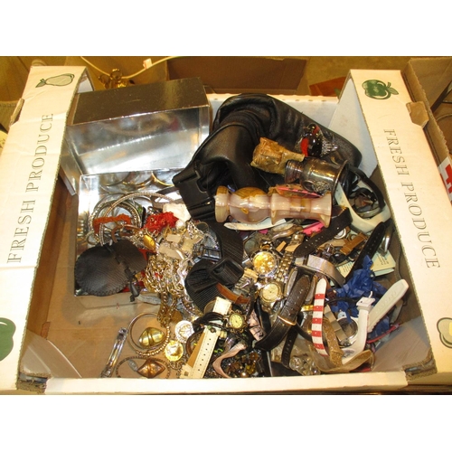 402 - Box of Watches, Jewellery and Collectables