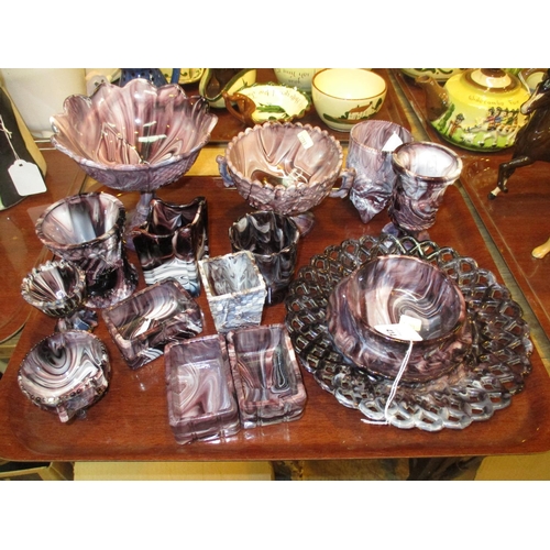 414 - Collection of Davidsons and Other Purple Glass