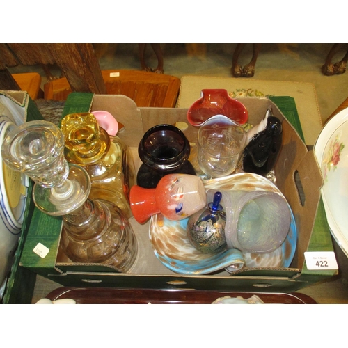 422 - Victorian Glass Decanter and Other Glasswares