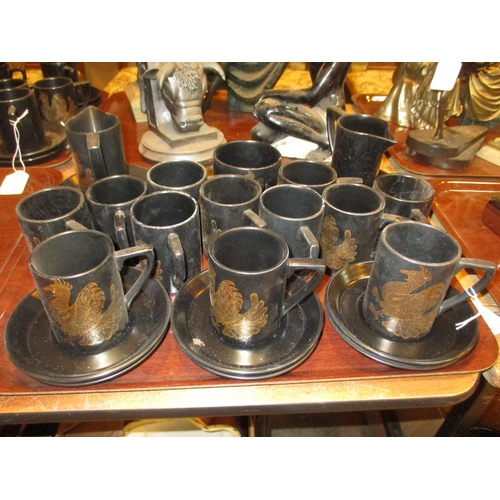 432 - Portmeirion Phoenix 27 Piece Coffee Set