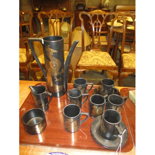 433 - Portmeirion Phoenix 14 Piece Coffee Set