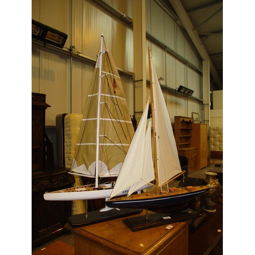 472 - Two Model Sailing Boats