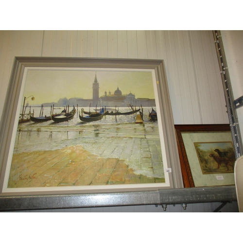 499 - Timothy Easton Print of Venice and a Gun Dog Print