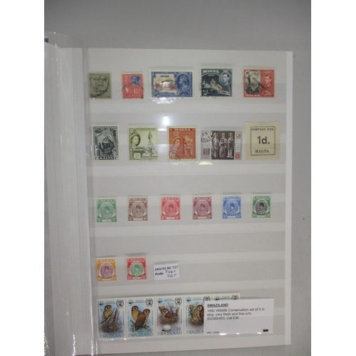 522 - Stockbook  Containing Around 400 Used and Mint GB and Commonwealth Stamps from 11 Countries, QV to Q... 