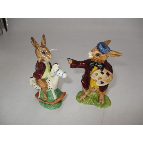 527 - Two Royal Doulton Bunnykins Figures, DB12 1973 Catalogue Value £60, DB13 1975 Catalogue Value £160