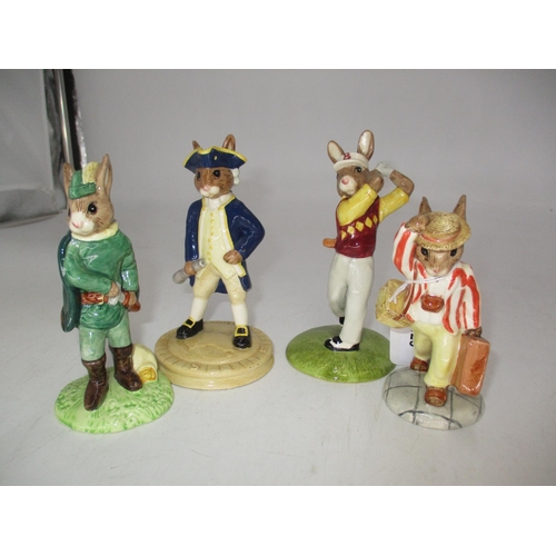 528 - Four Royal Doulton Bunnykins Figures DB154, DB244, DB251 with Certificate, DB255, 1996-2002