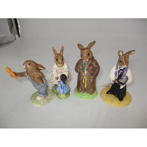 531 - Four Royal Doulton Bunnykins Figures DB155, DB246, DB254 1995-2002, DB8 1972