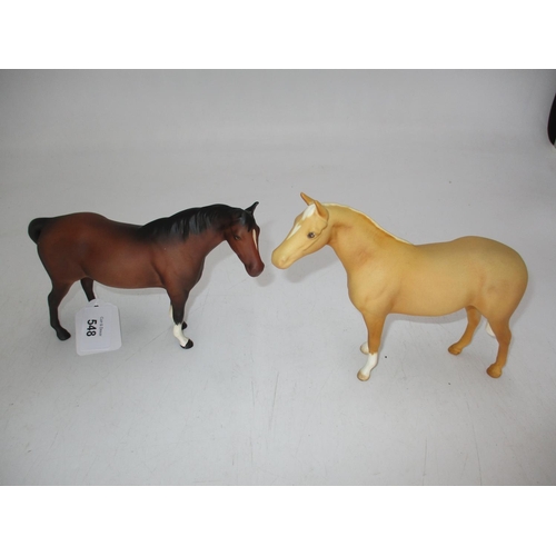 548 - Two Beswick Horses