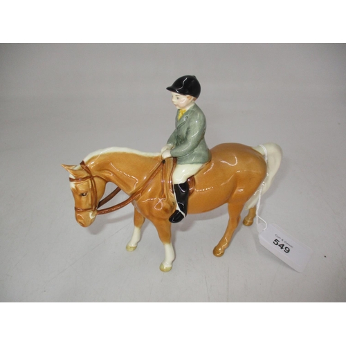 549 - Beswick Horse and Rider