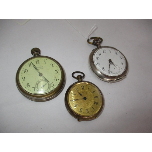 587 - Silver Case Pocket Watch and 2 Others