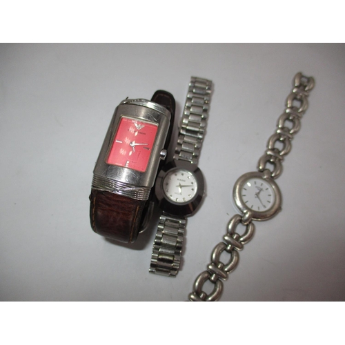 598 - Ladies Diastar Watch, Emporio Armani and Rotary Watches