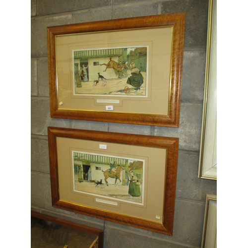 655 - Pair of Cecil Aldin Prints, Good Morning Squire Brown and Good Morning Mrs Flanagan