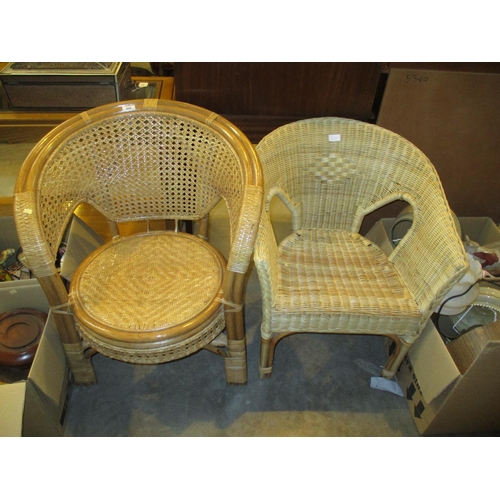 694 - Two Wicker Chairs