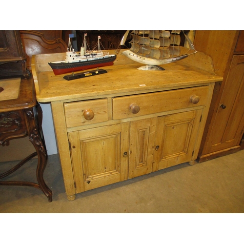 698 - Victorian Pine Dresser, 121cm