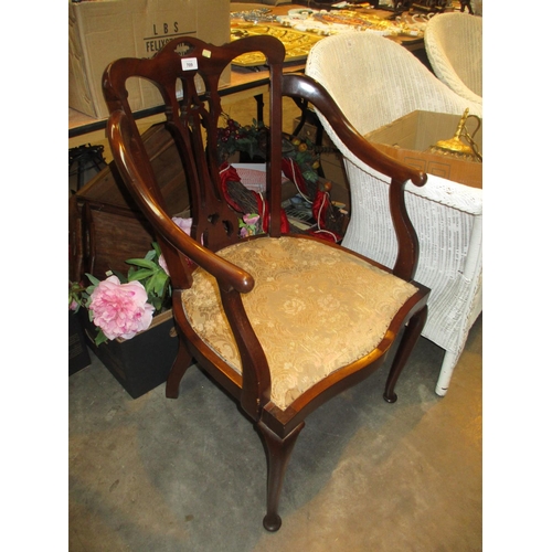 709 - Edwardian Mahogany Occasional Chair