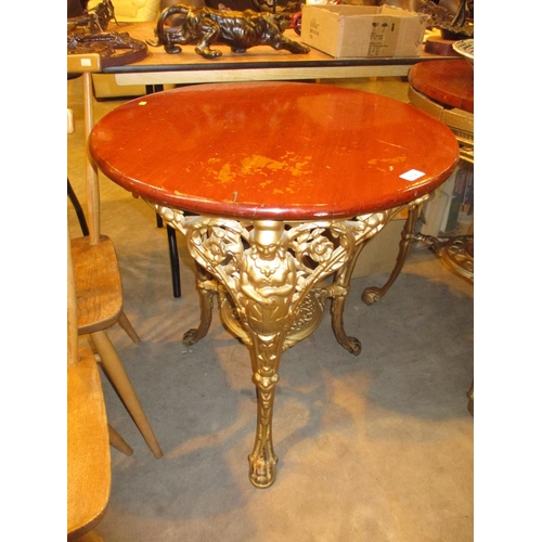 714 - Cast Metal Base Britannia Table