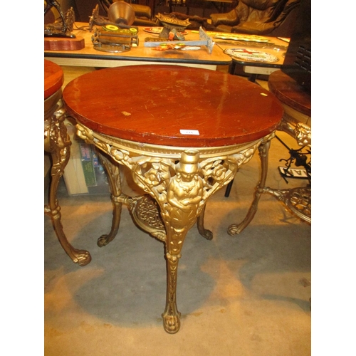 716 - Cast Metal Base Britannia Table