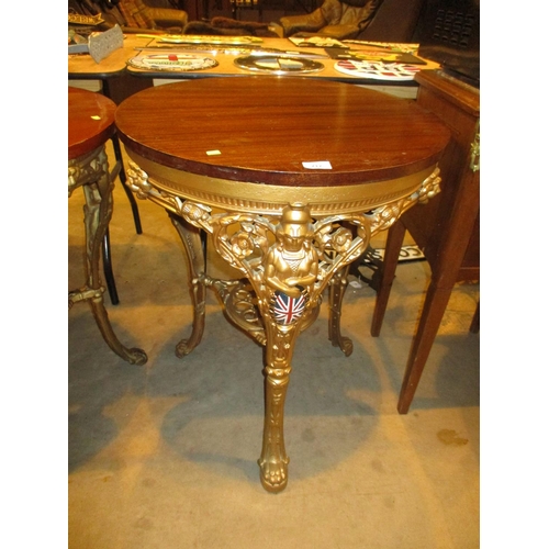 717 - Cast Metal Base Britannia Table