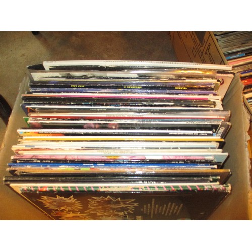 344 - Two Boxes of LPs including Rod Stewart, Genesis, Bruce Springsteen, along with a Record Player and a... 