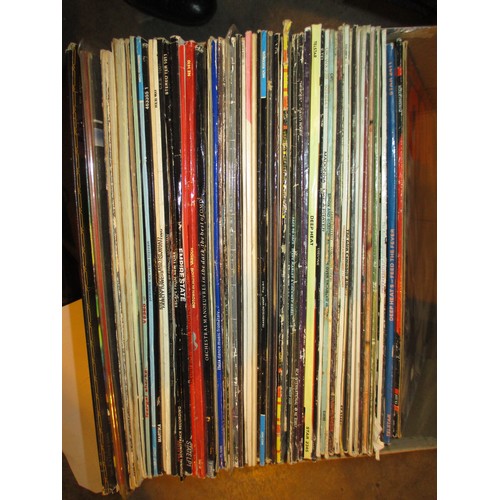 344 - Two Boxes of LPs including Rod Stewart, Genesis, Bruce Springsteen, along with a Record Player and a... 