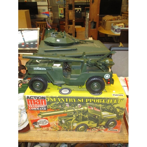 170 - Action Man Transport Command and Scorpion Tank, with Boxes