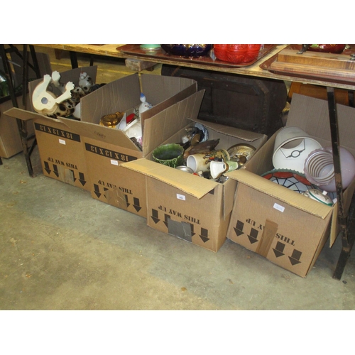 208 - Four Boxes of Decorative Items